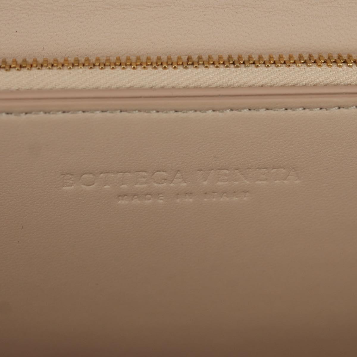 BOTTEGA VENETA Shoulder Bag Leather Pink Gold Auth bs34206A