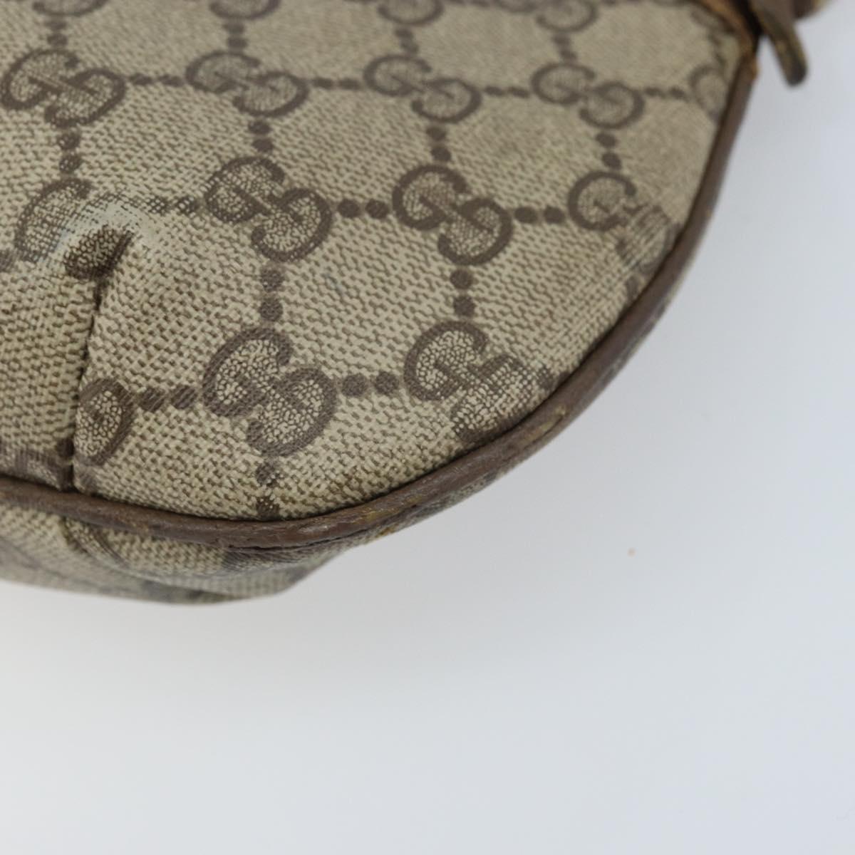 GUCCI GG Supreme Shoulder Bag PVC Beige Gold 007 49 0819 Auth bs34218