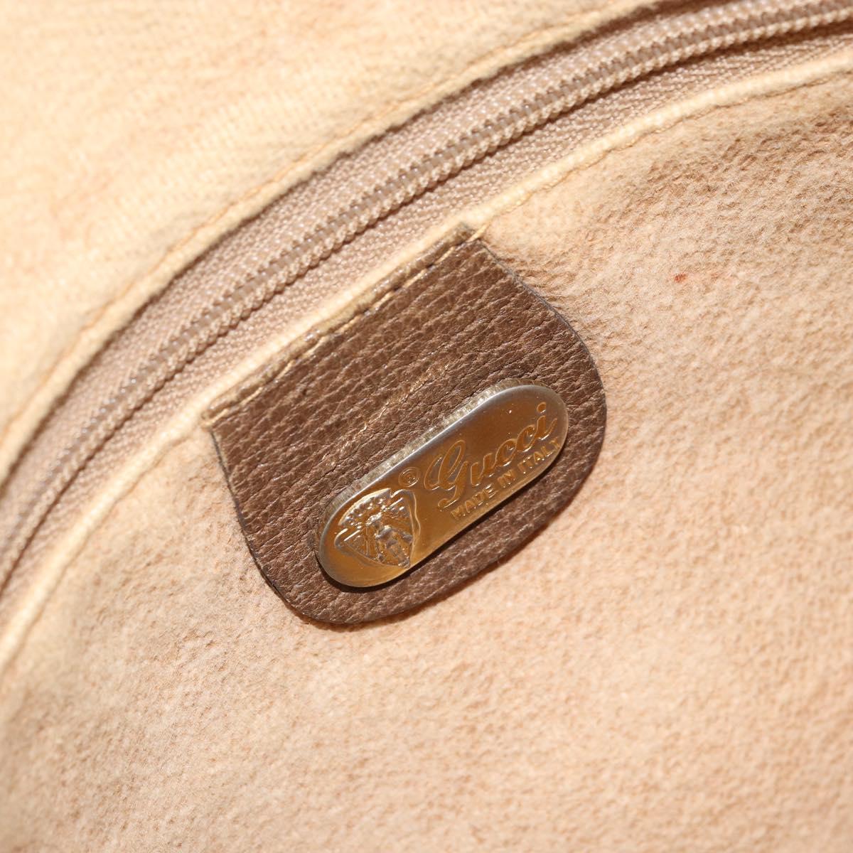 GUCCI GG Supreme Shoulder Bag PVC Beige Gold 007 49 0819 Auth bs34218