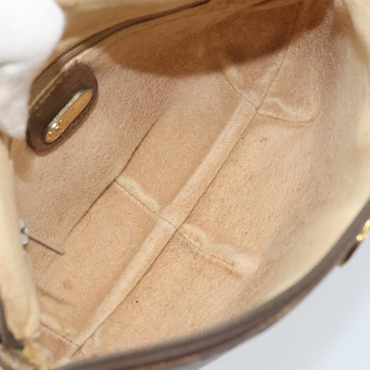 GUCCI GG Supreme Shoulder Bag PVC Beige Gold 007 49 0819 Auth bs34218