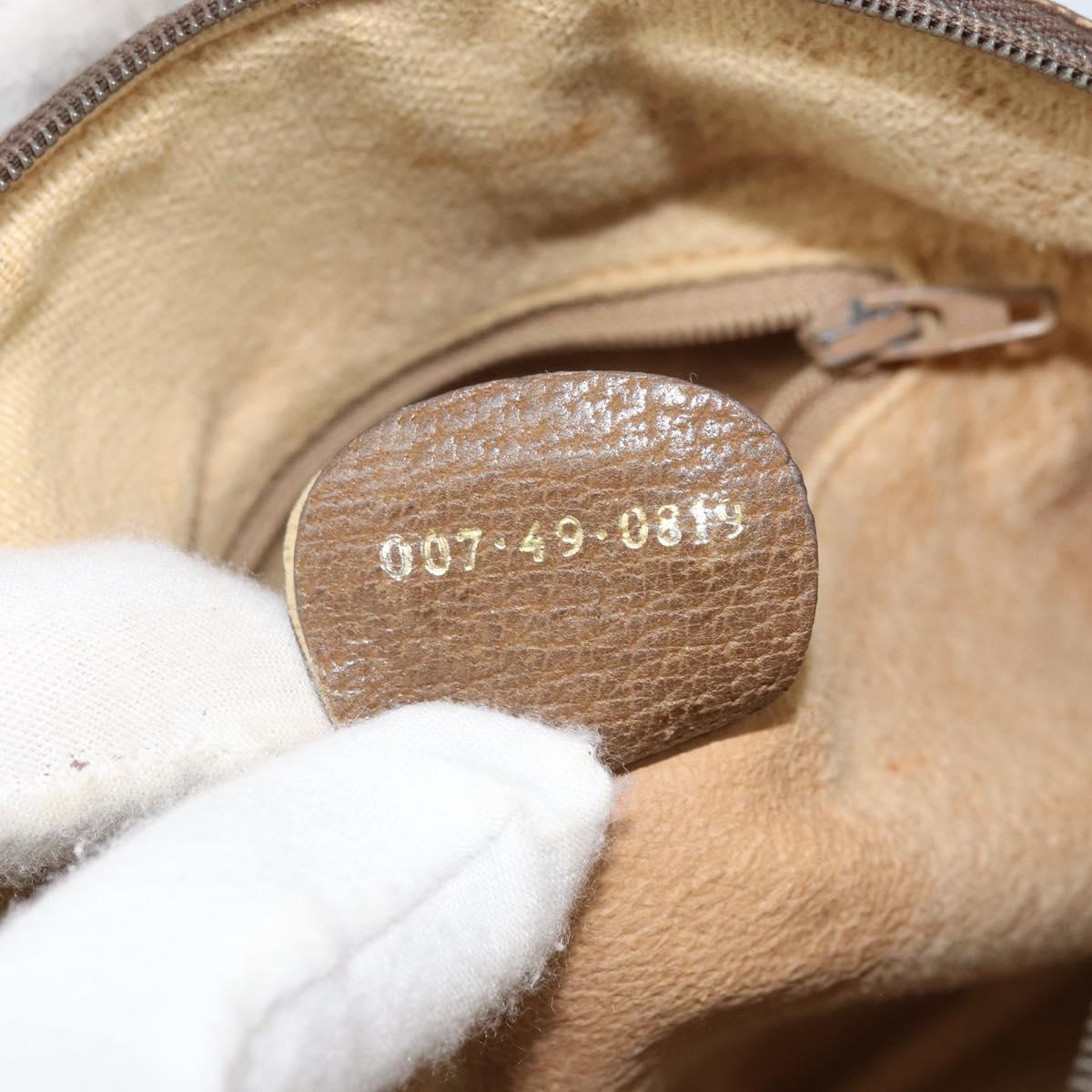 GUCCI GG Supreme Shoulder Bag PVC Beige Gold 007 49 0819 Auth bs34218