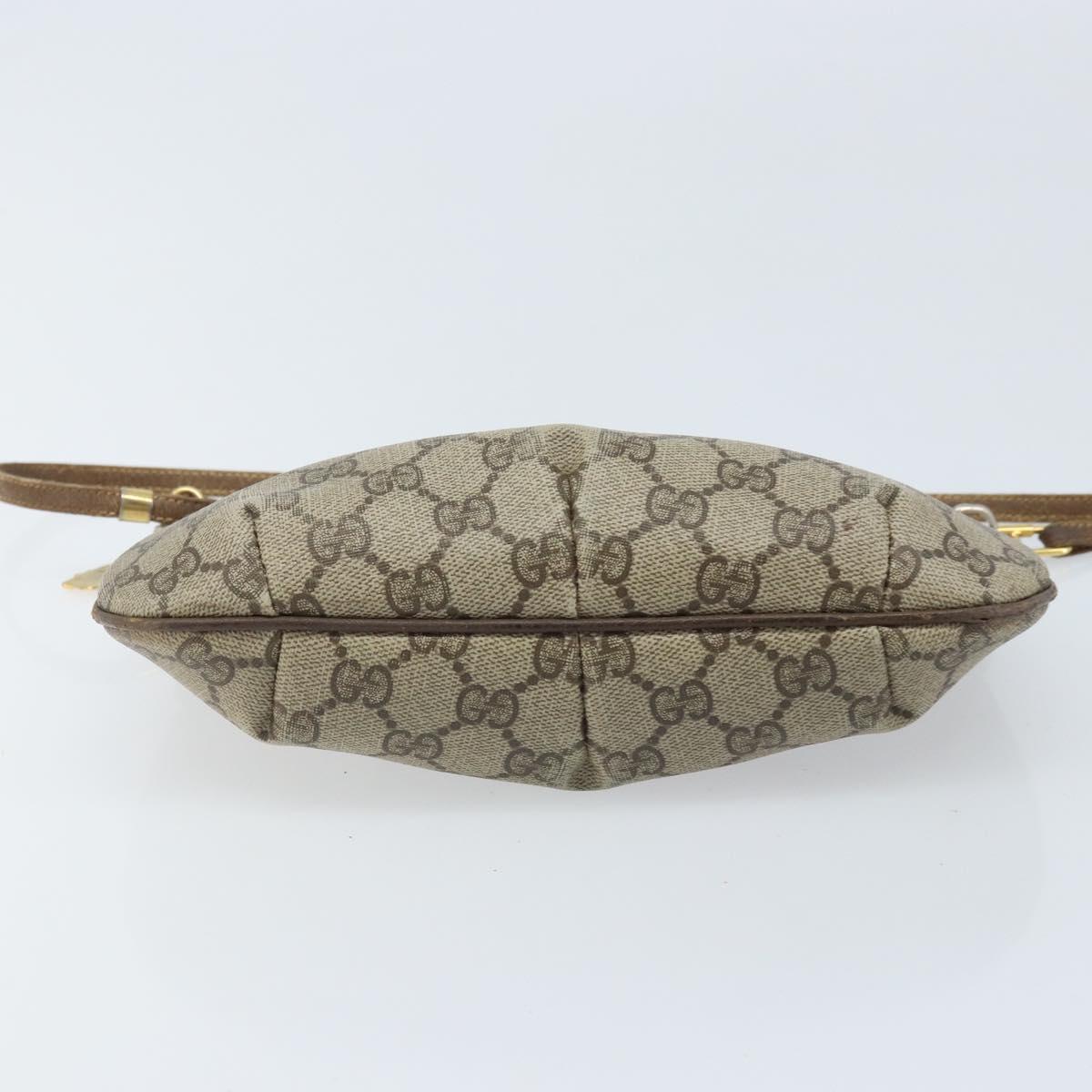 GUCCI GG Supreme Shoulder Bag PVC Beige Gold 007 49 0819 Auth bs34218