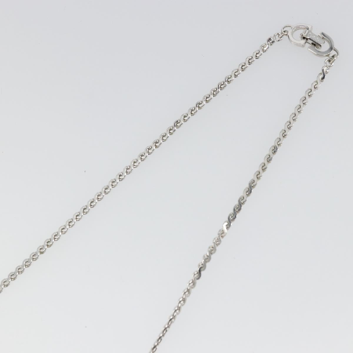 Christian Dior Necklace metal Silver Auth bs34222A