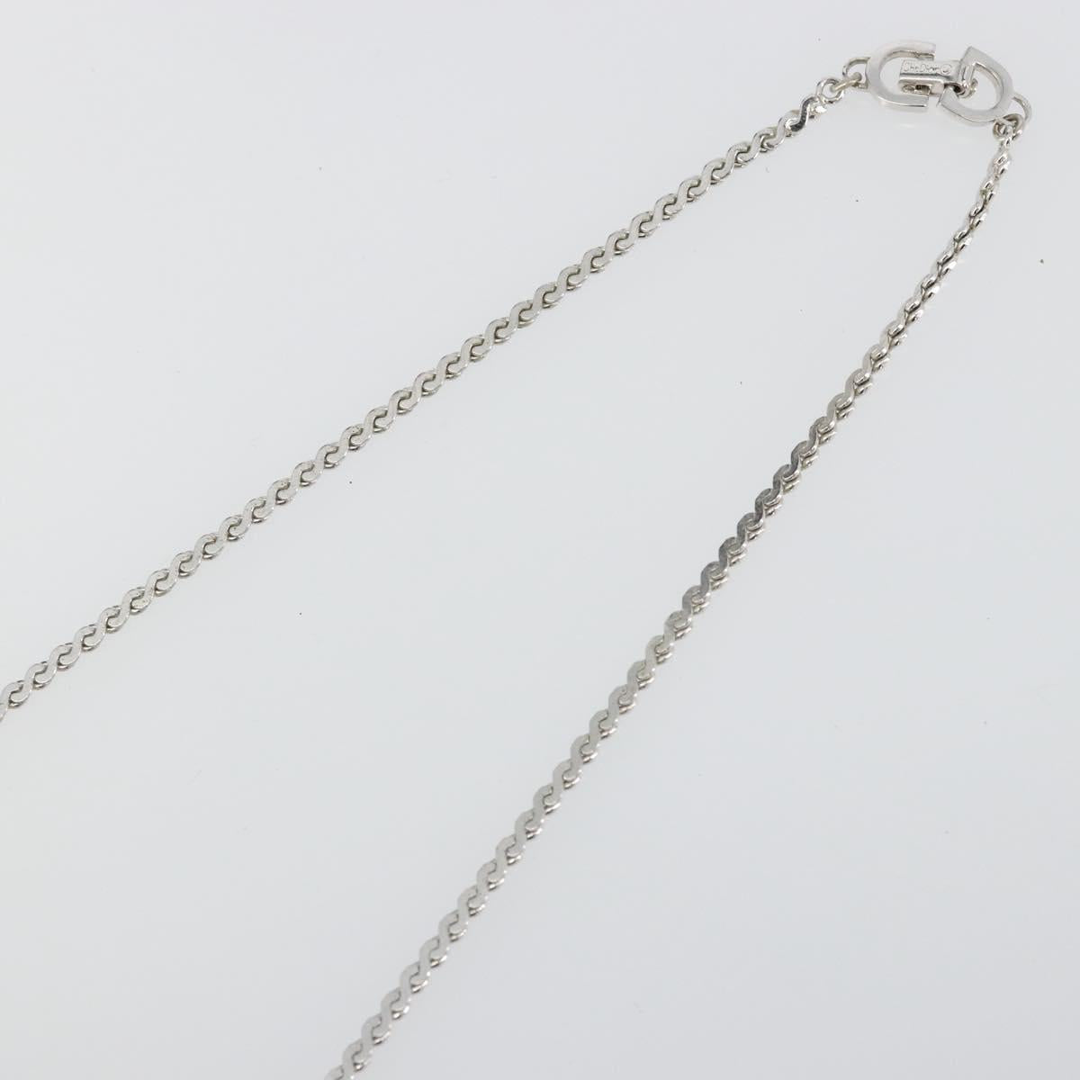 Christian Dior Necklace metal Silver Auth bs34222A