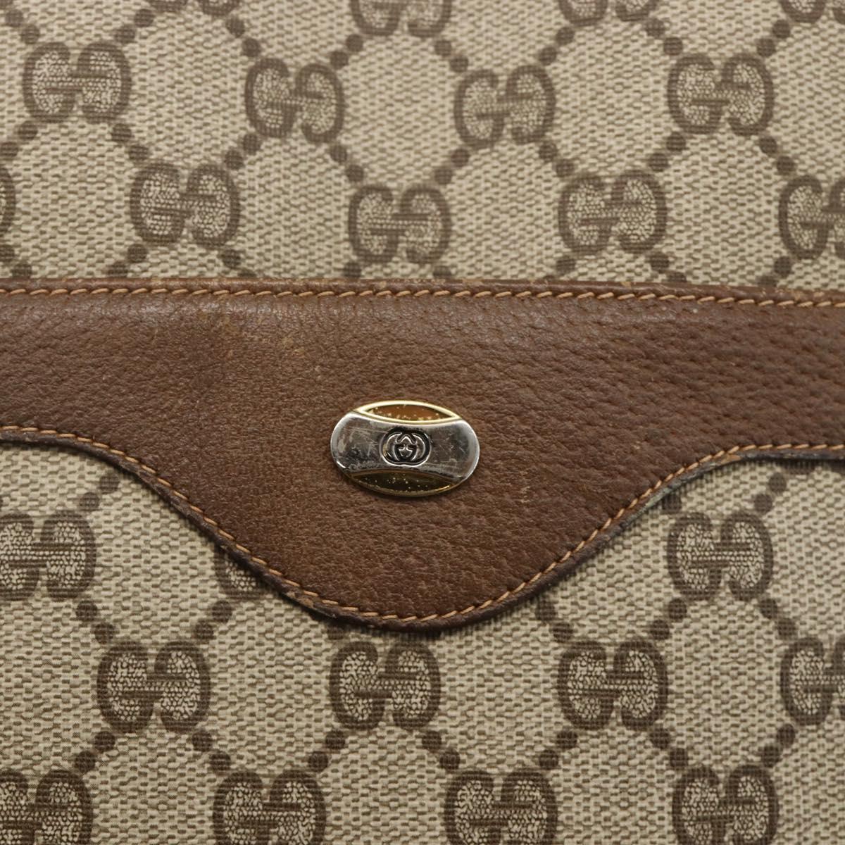 GUCCI GG Supreme Web Sherry Line Tote Bag PVC Beige 39 02 003 Auth bs34229