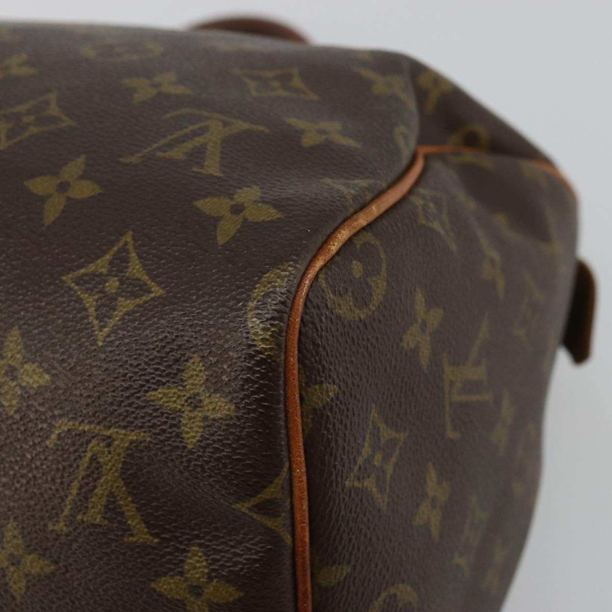 LOUIS VUITTON Monogram Speedy 30 Hand Bag M41526 LV Auth bs34255