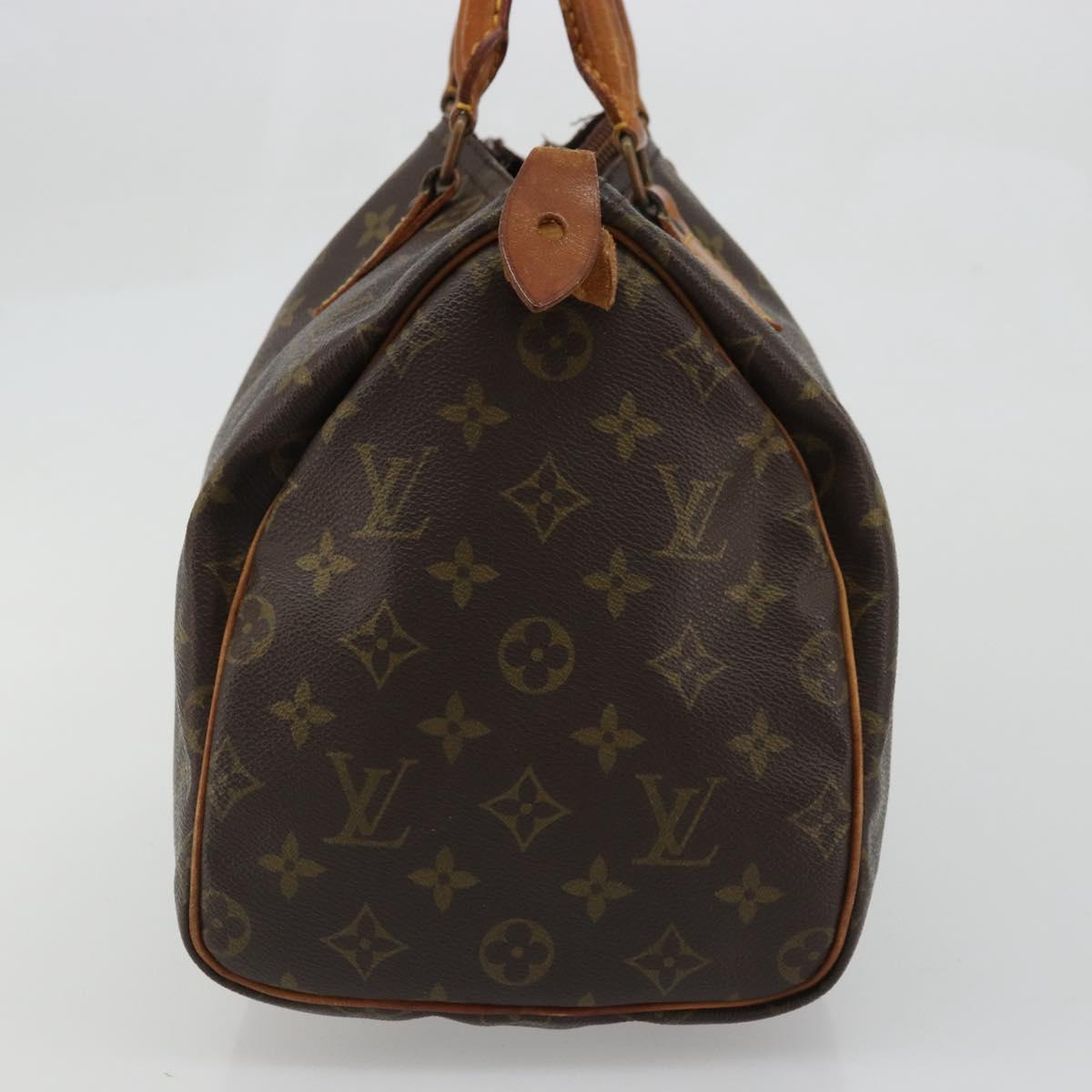 LOUIS VUITTON Monogram Speedy 30 Hand Bag M41526 LV Auth bs34255
