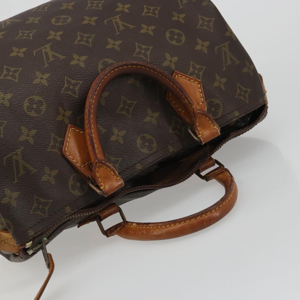 LOUIS VUITTON Monogram Speedy 30 Hand Bag M41526 LV Auth bs34255