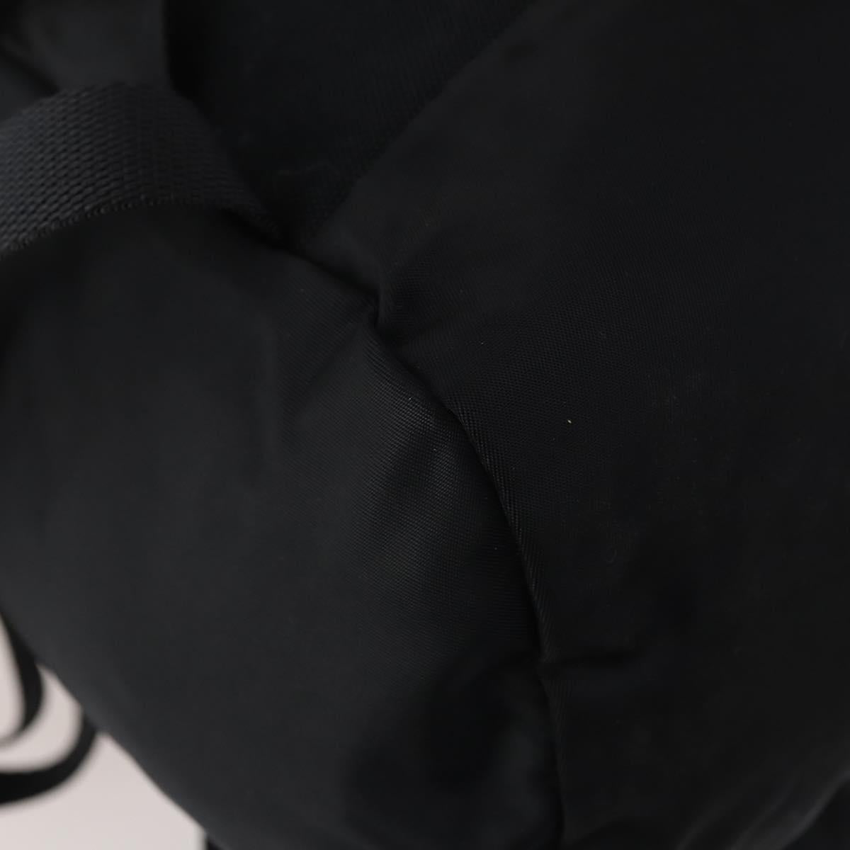 PRADA Backpack Nylon Black Silver Auth bs34260