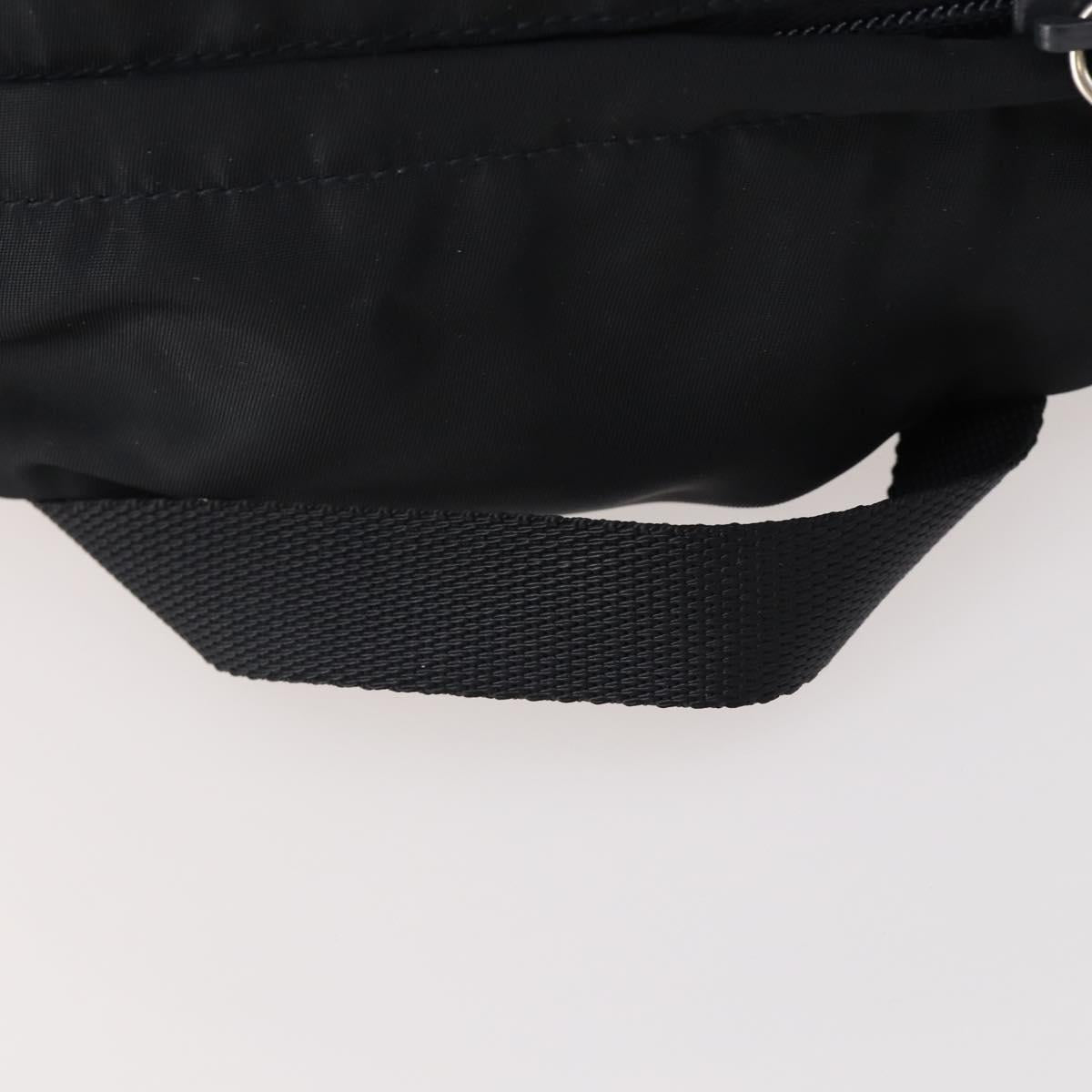 PRADA Backpack Nylon Black Silver Auth bs34260