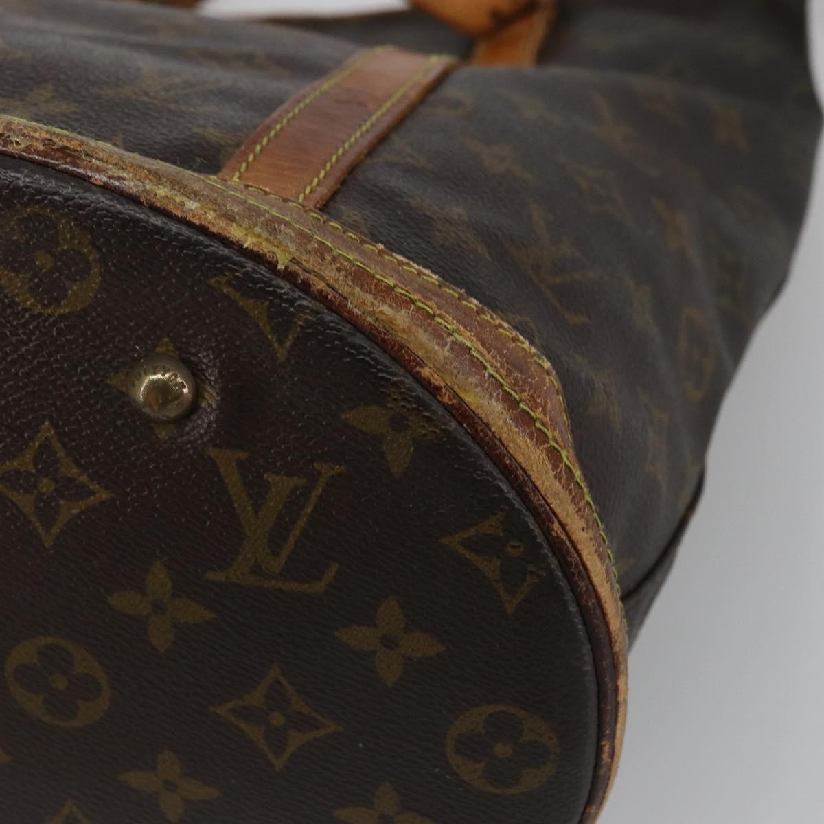 LOUIS VUITTON Monogram Bucket GM Shoulder Bag M42236 LV Auth bs34280