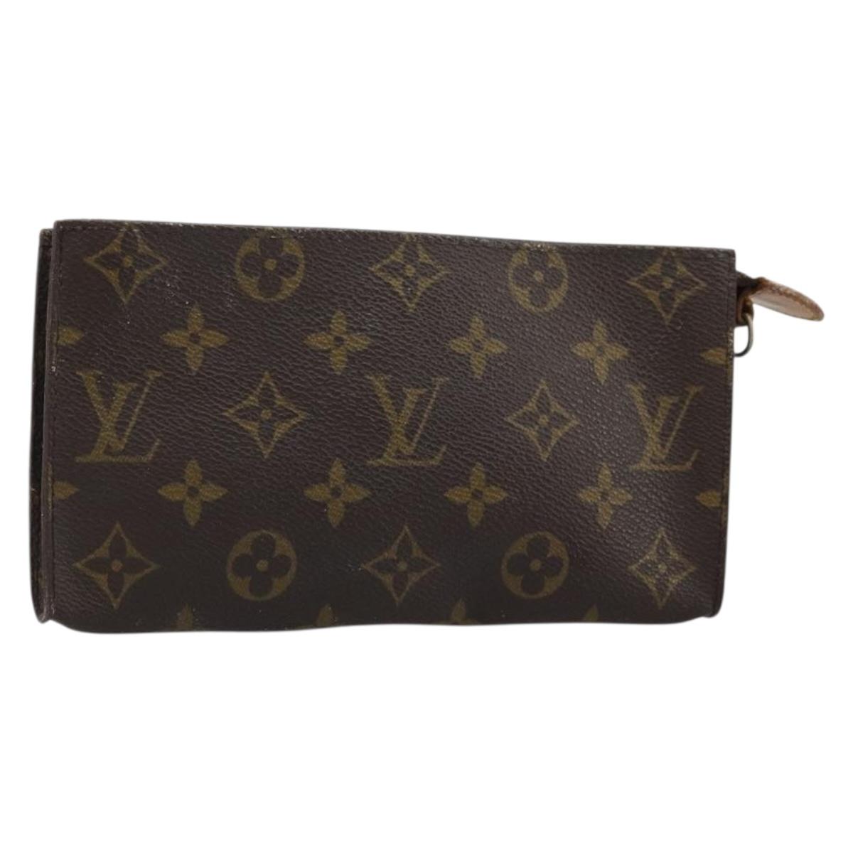 LOUIS VUITTON Monogram Bucket GM Accessory Pouch LV Auth bs34281
