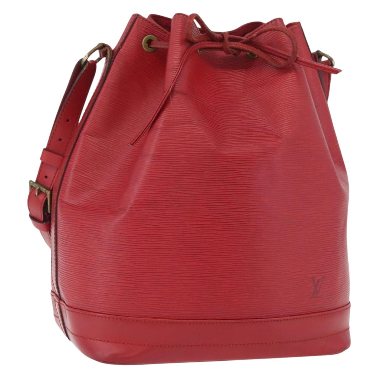 LOUIS VUITTON Epi Noe Shoulder Bag Red M44007 LV Auth bs34282