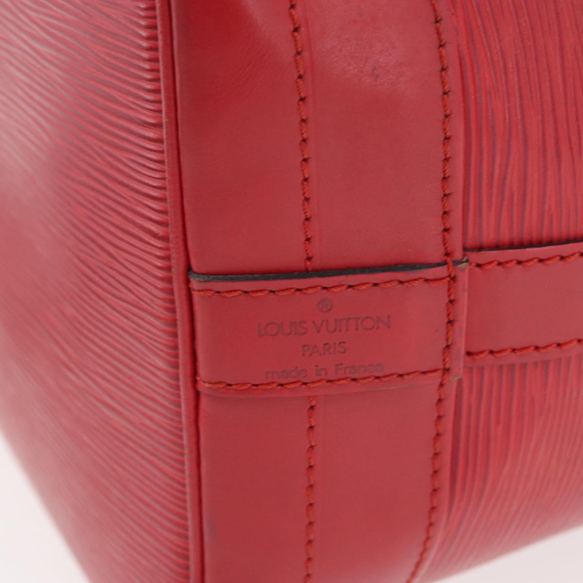 LOUIS VUITTON Epi Noe Shoulder Bag Red M44007 LV Auth bs34282
