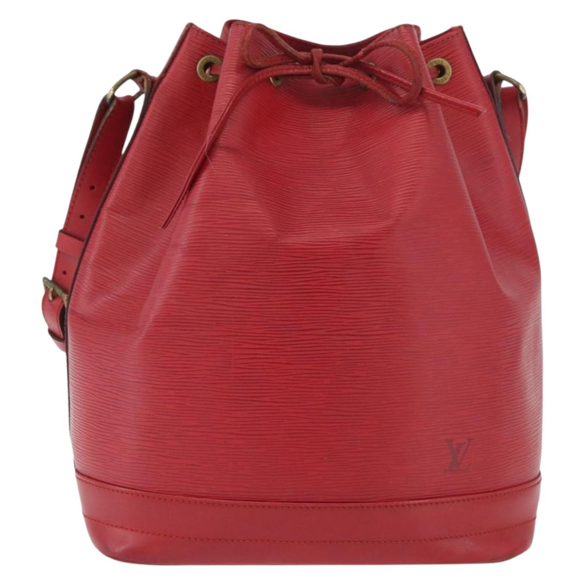 LOUIS VUITTON Epi Noe Shoulder Bag Red M44007 LV Auth bs34282