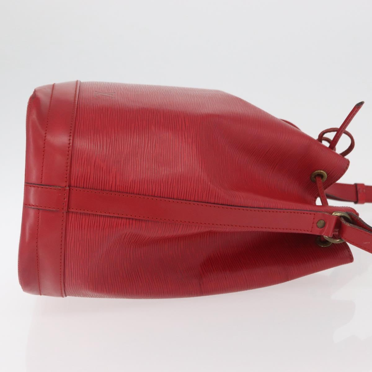 LOUIS VUITTON Epi Noe Shoulder Bag Red M44007 LV Auth bs34282