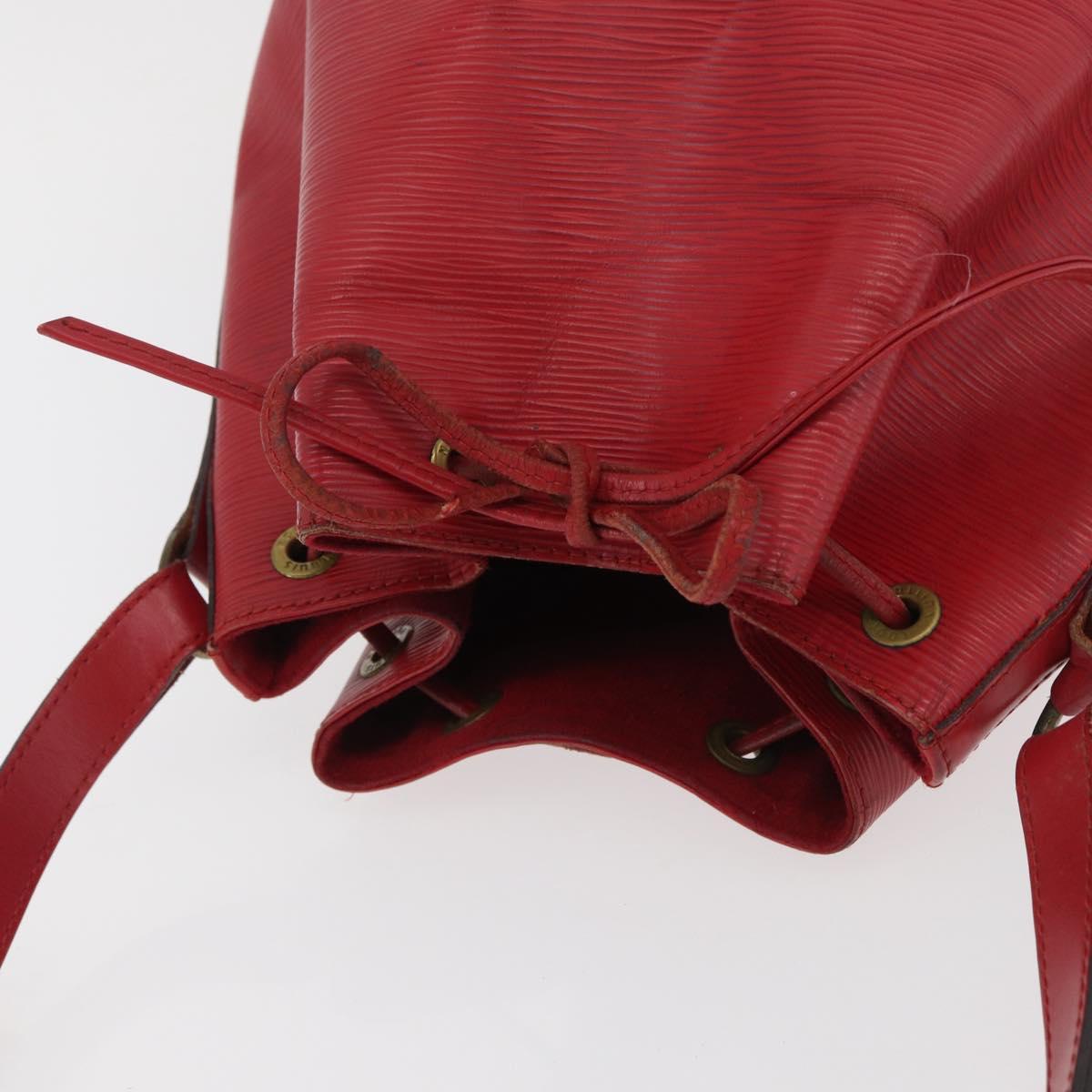 LOUIS VUITTON Epi Noe Shoulder Bag Red M44007 LV Auth bs34282