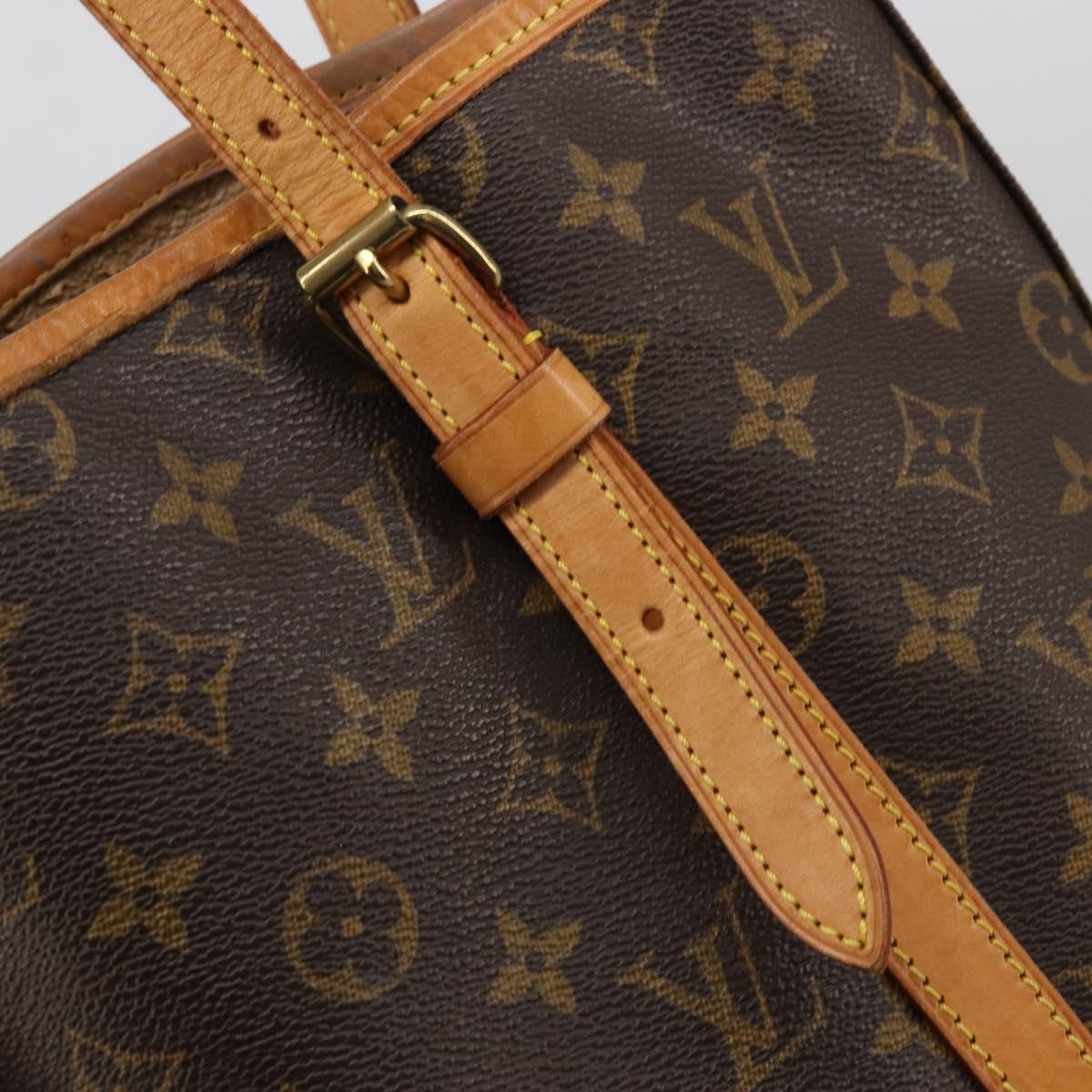 LOUIS VUITTON Monogram Bucket GM Shoulder Bag M42236 LV Auth bs34290