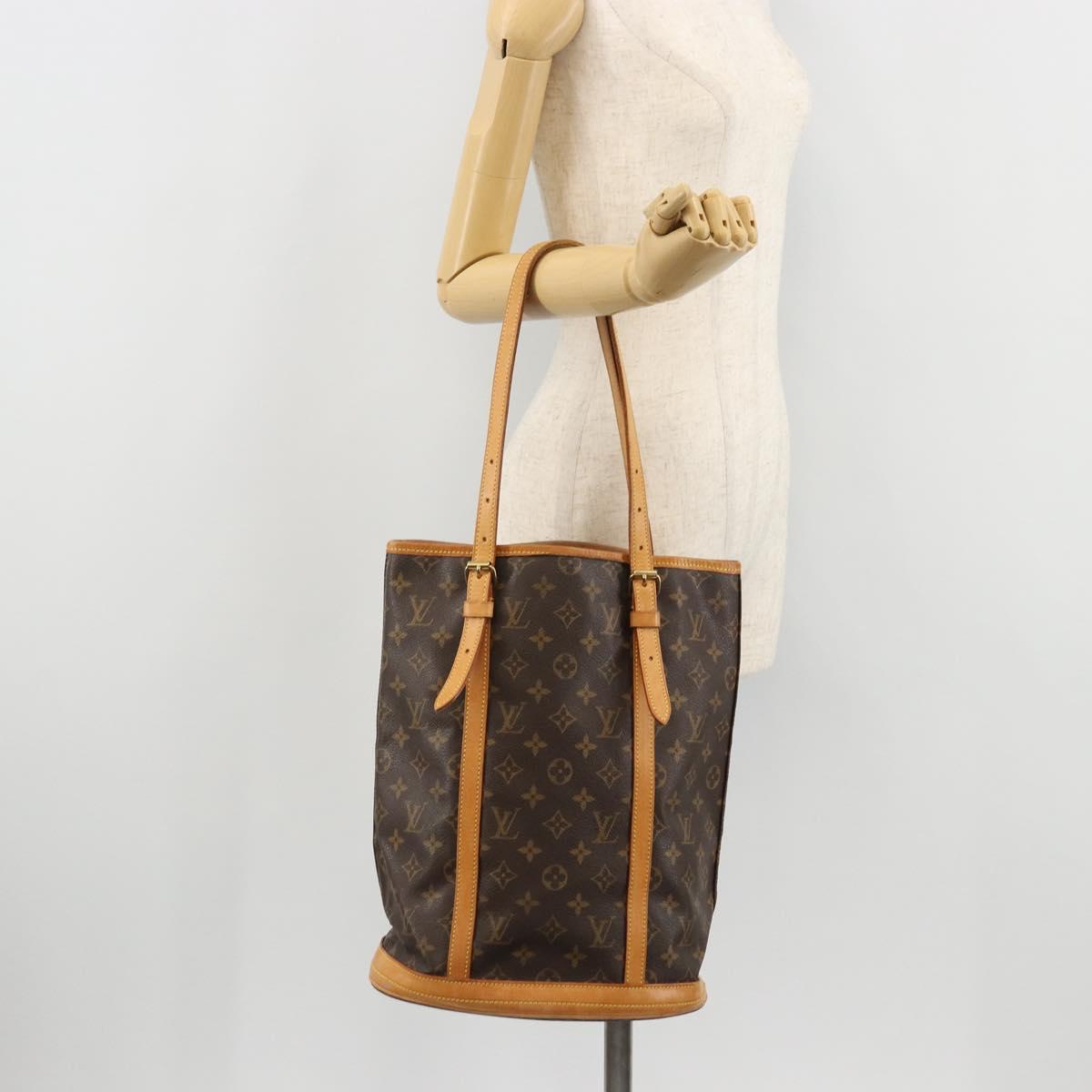 LOUIS VUITTON Monogram Bucket GM Shoulder Bag M42236 LV Auth bs34290