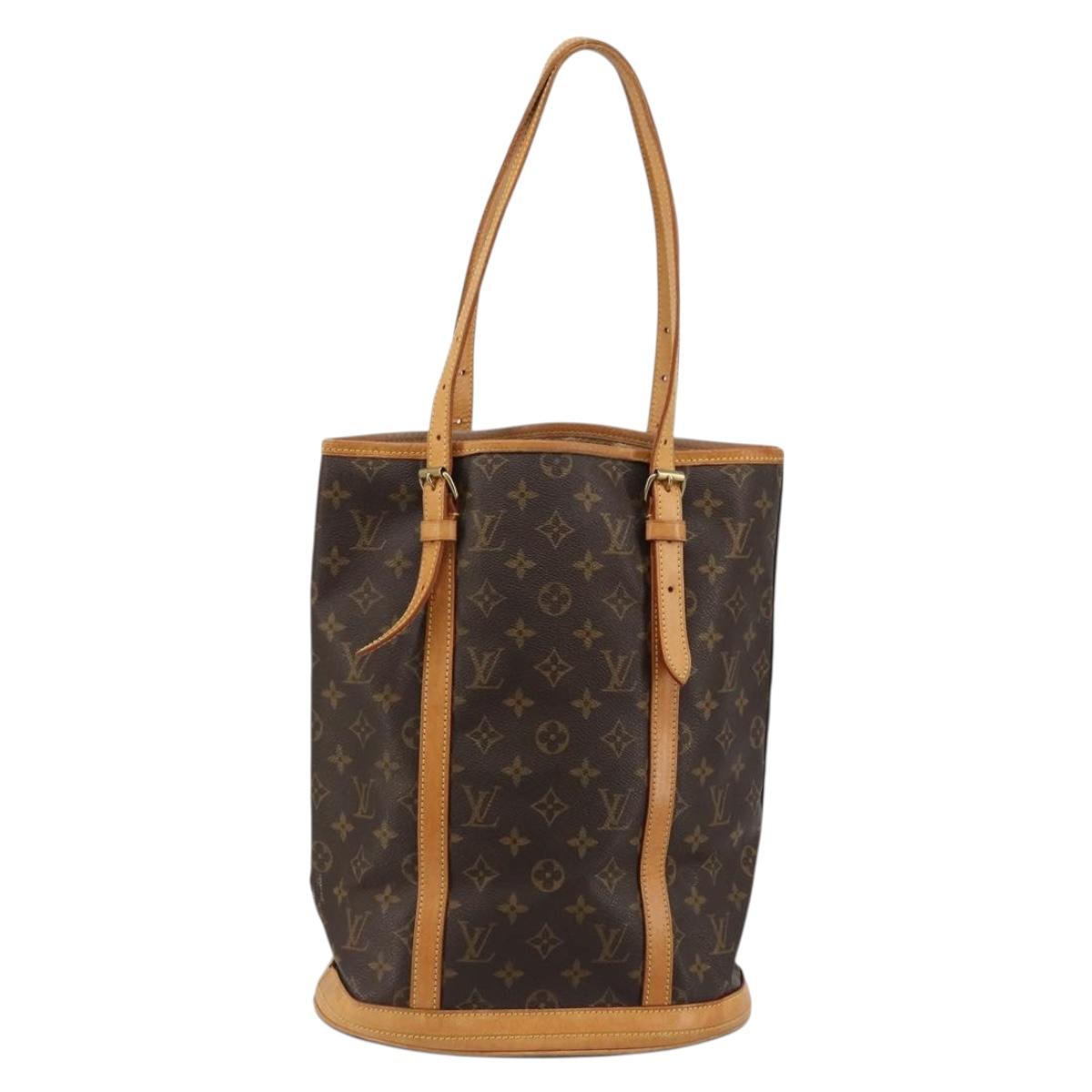 LOUIS VUITTON Monogram Bucket GM Shoulder Bag M42236 LV Auth bs34290