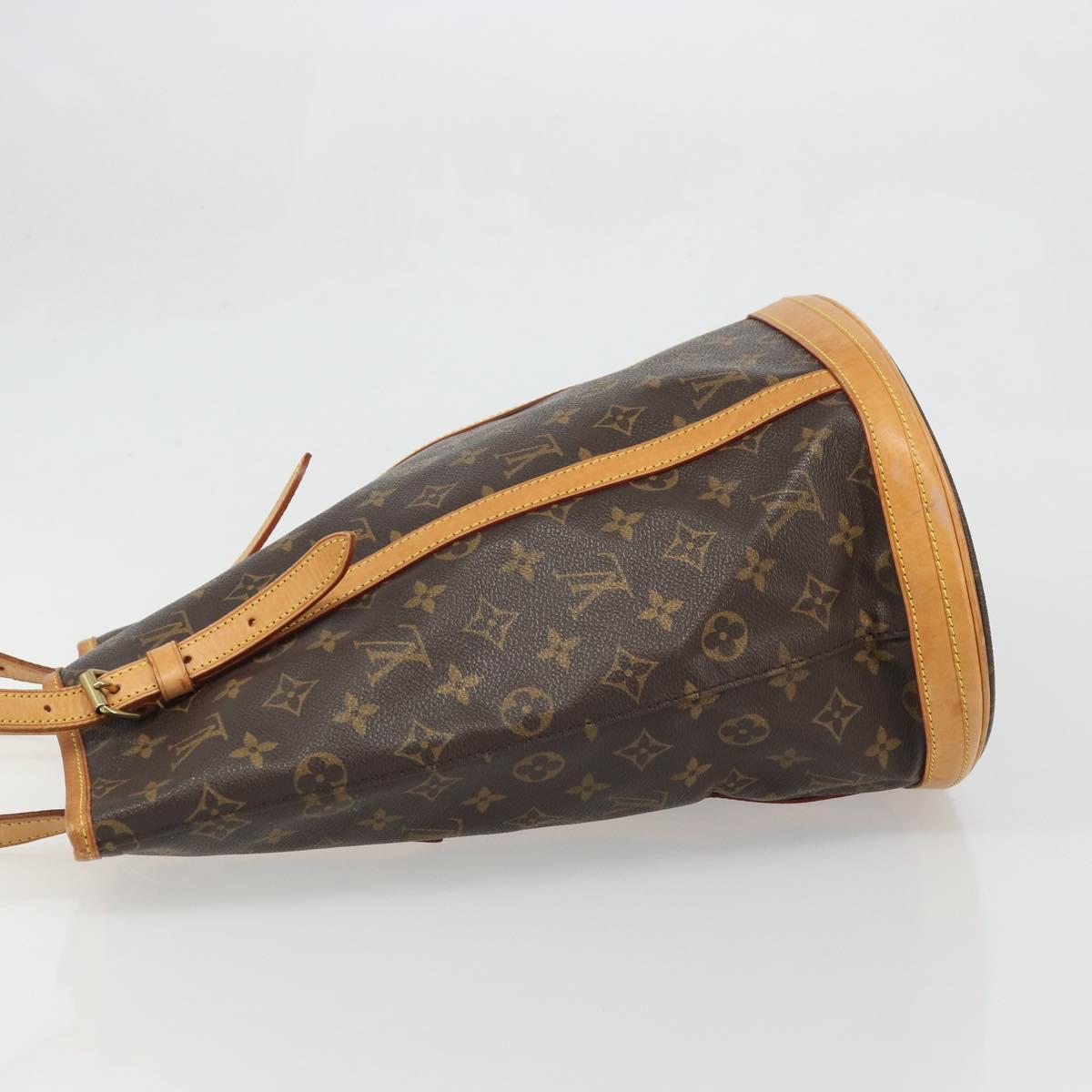 LOUIS VUITTON Monogram Bucket GM Shoulder Bag M42236 LV Auth bs34290