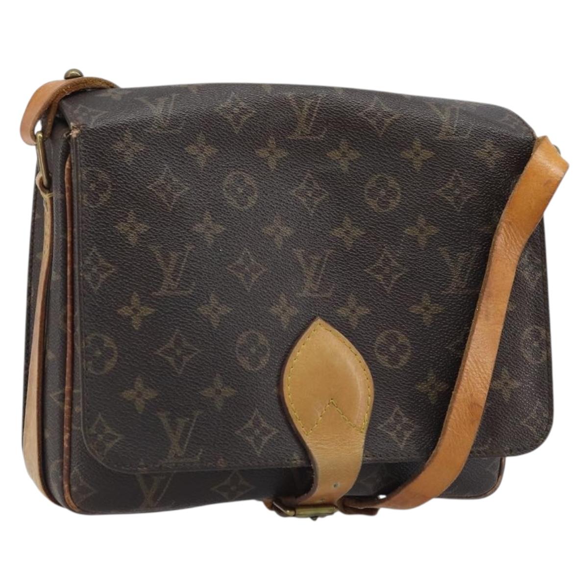 LOUIS VUITTON Monogram Cartouchiere GM Shoulder Bag M51252 LV Auth bs34297