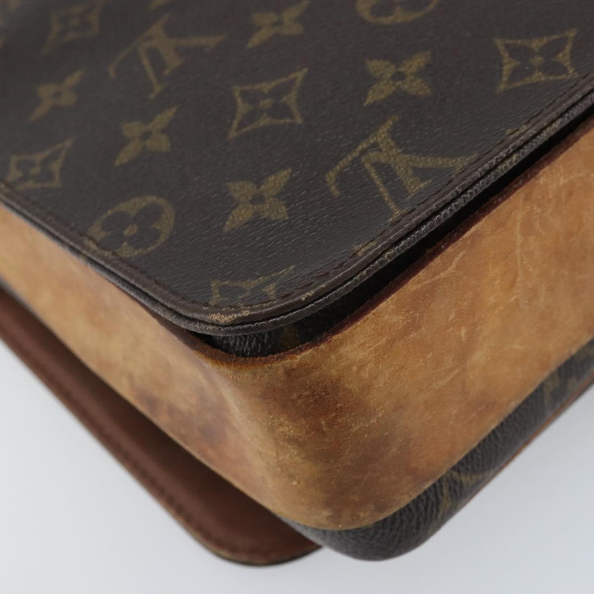 LOUIS VUITTON Monogram Cartouchiere GM Shoulder Bag M51252 LV Auth bs34297
