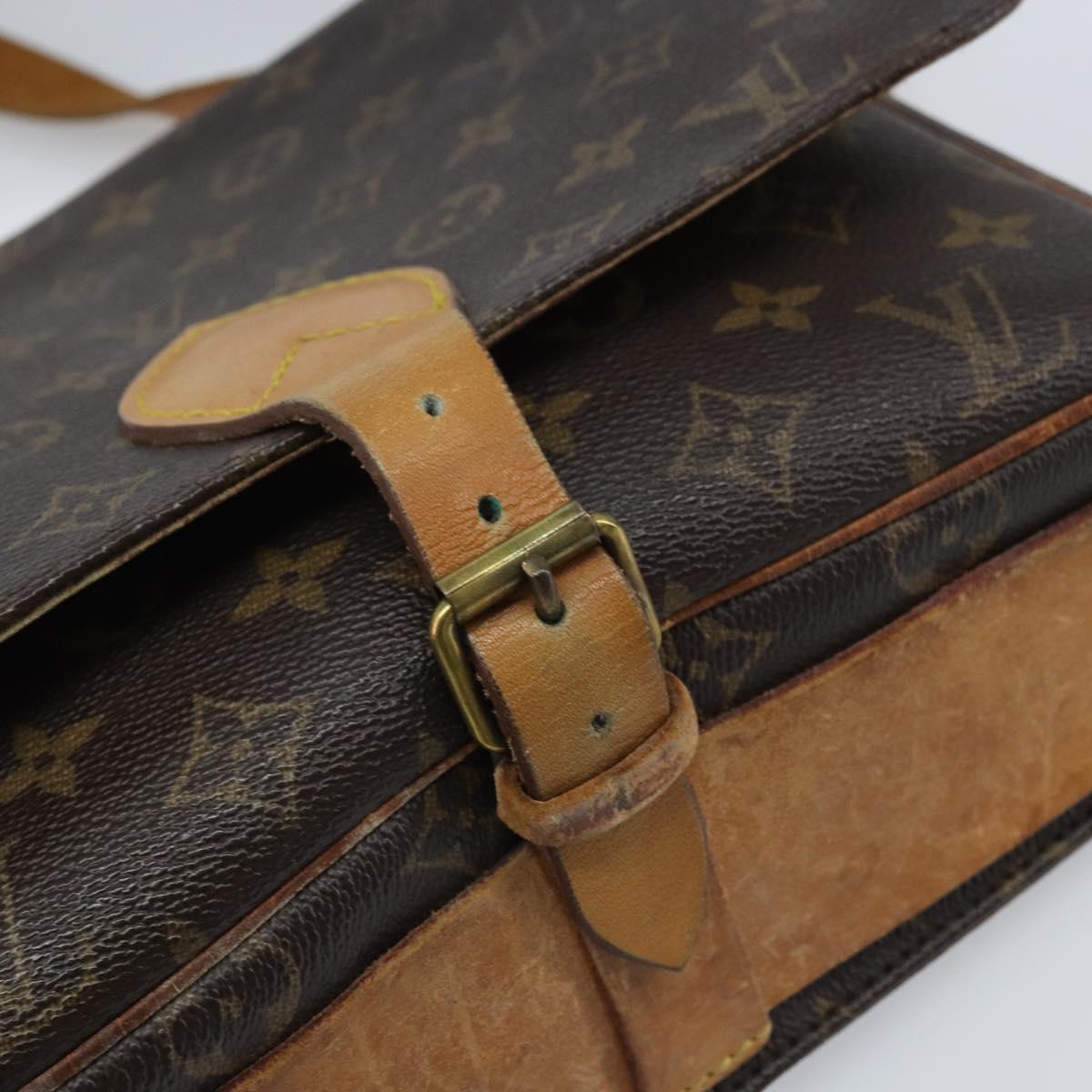 LOUIS VUITTON Monogram Cartouchiere GM Shoulder Bag M51252 LV Auth bs34297