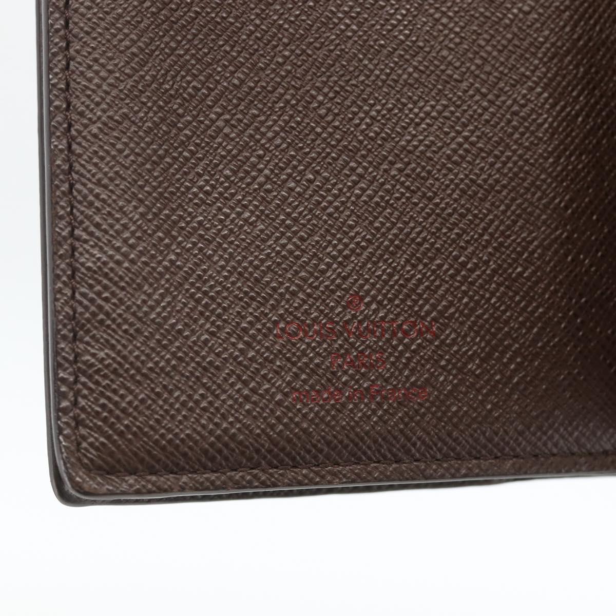 LOUIS VUITTON Damier Ebene Portefeuille Joy Bifold Wallet N60034 LV Auth bs34321
