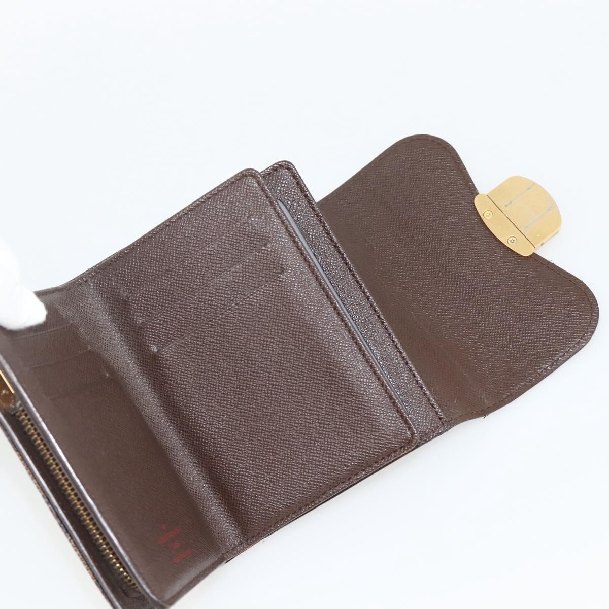 LOUIS VUITTON Damier Ebene Portefeuille Joy Bifold Wallet N60034 LV Auth bs34321