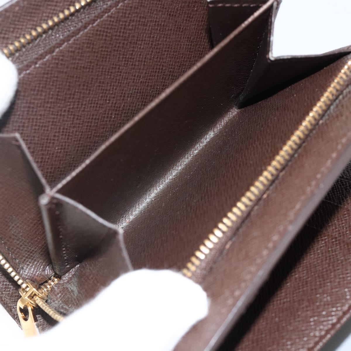LOUIS VUITTON Damier Ebene Portefeuille Joy Bifold Wallet N60034 LV Auth bs34321
