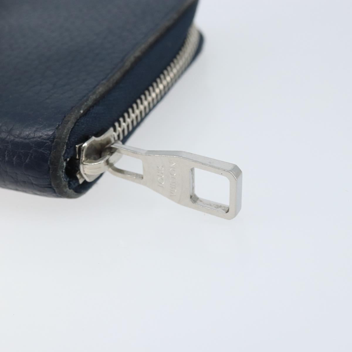 LOUIS VUITTON Wallet Vertical Taurillon Clemence Leather M58823 Auth bs34331