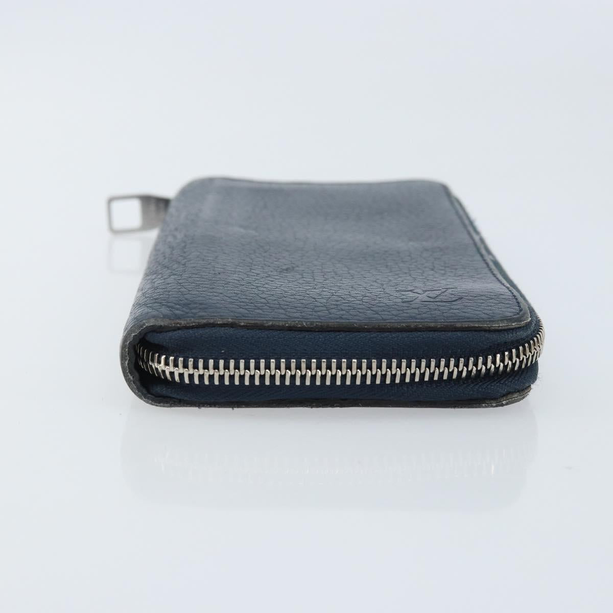 LOUIS VUITTON Wallet Vertical Taurillon Clemence Leather M58823 Auth bs34331