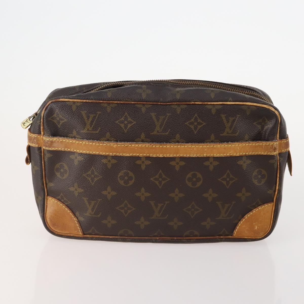 LOUIS VUITTON Monogram Clutch Bag 2 Set LV Auth bs34341