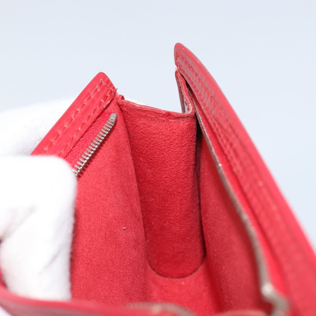 LOUIS VUITTON Epi Bucket PM Pouch Red LV Auth bs34347