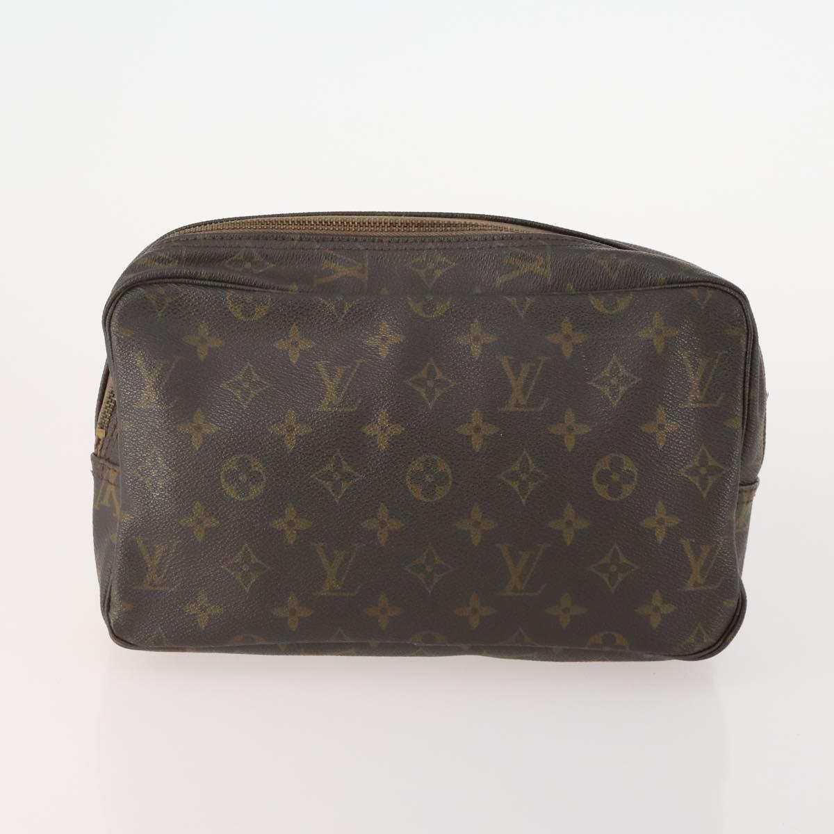 LOUIS VUITTON Monogram Pouch Clutch Bag 2 Set LV Auth bs34348