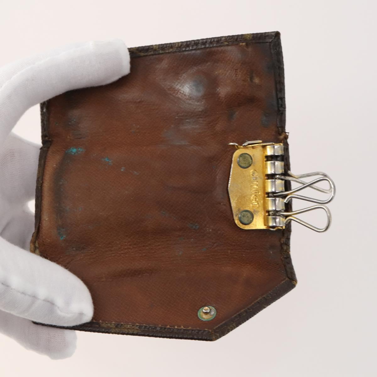 LOUIS VUITTON Monogram Key Case 15 Set LV Auth bs34355