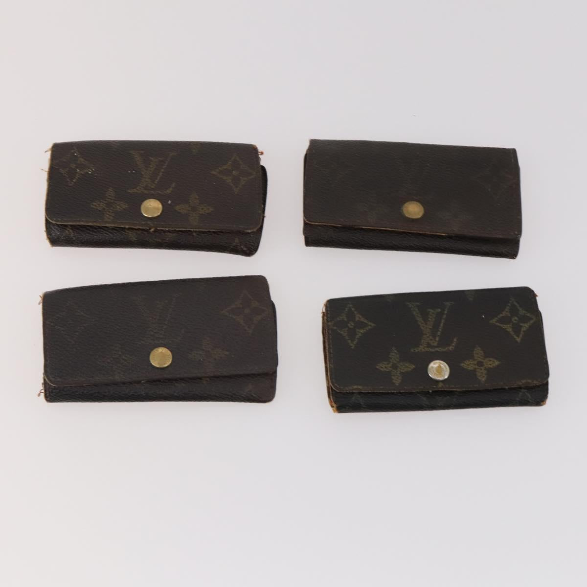 LOUIS VUITTON Monogram Key Case 15 Set LV Auth bs34355