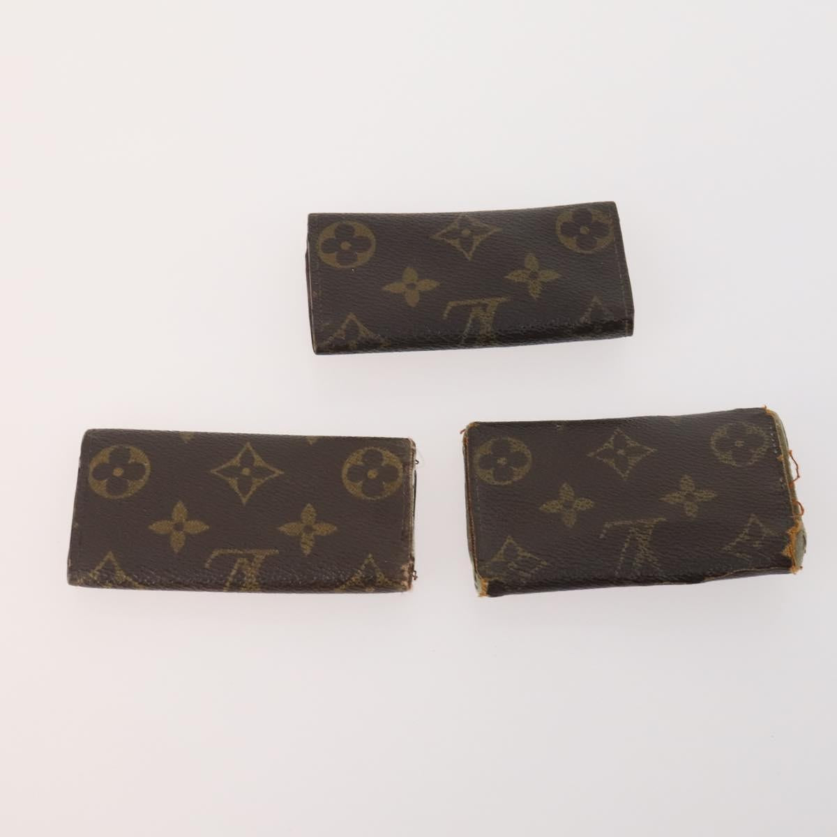 LOUIS VUITTON Monogram Key Case 15 Set LV Auth bs34355