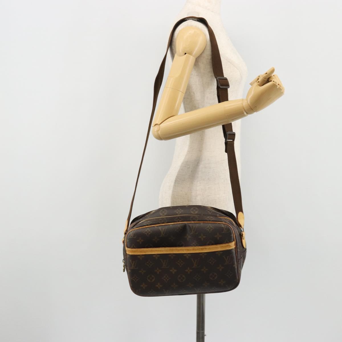 LOUIS VUITTON Monogram Reporter PM Shoulder Bag M45254 LV Auth bs34387