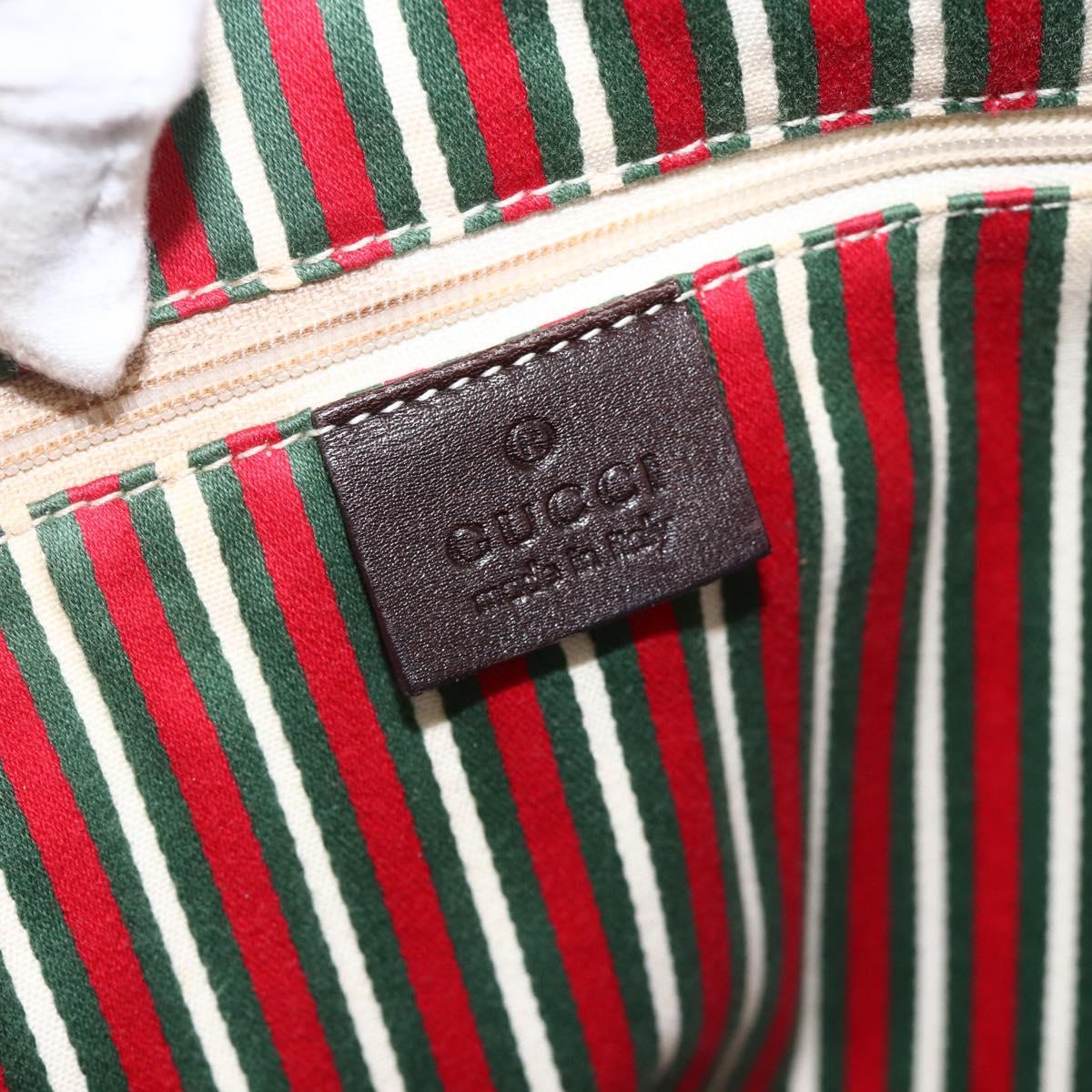GUCCI GG Canvas Tote Bag Beige Gold 169945 Auth bs34421