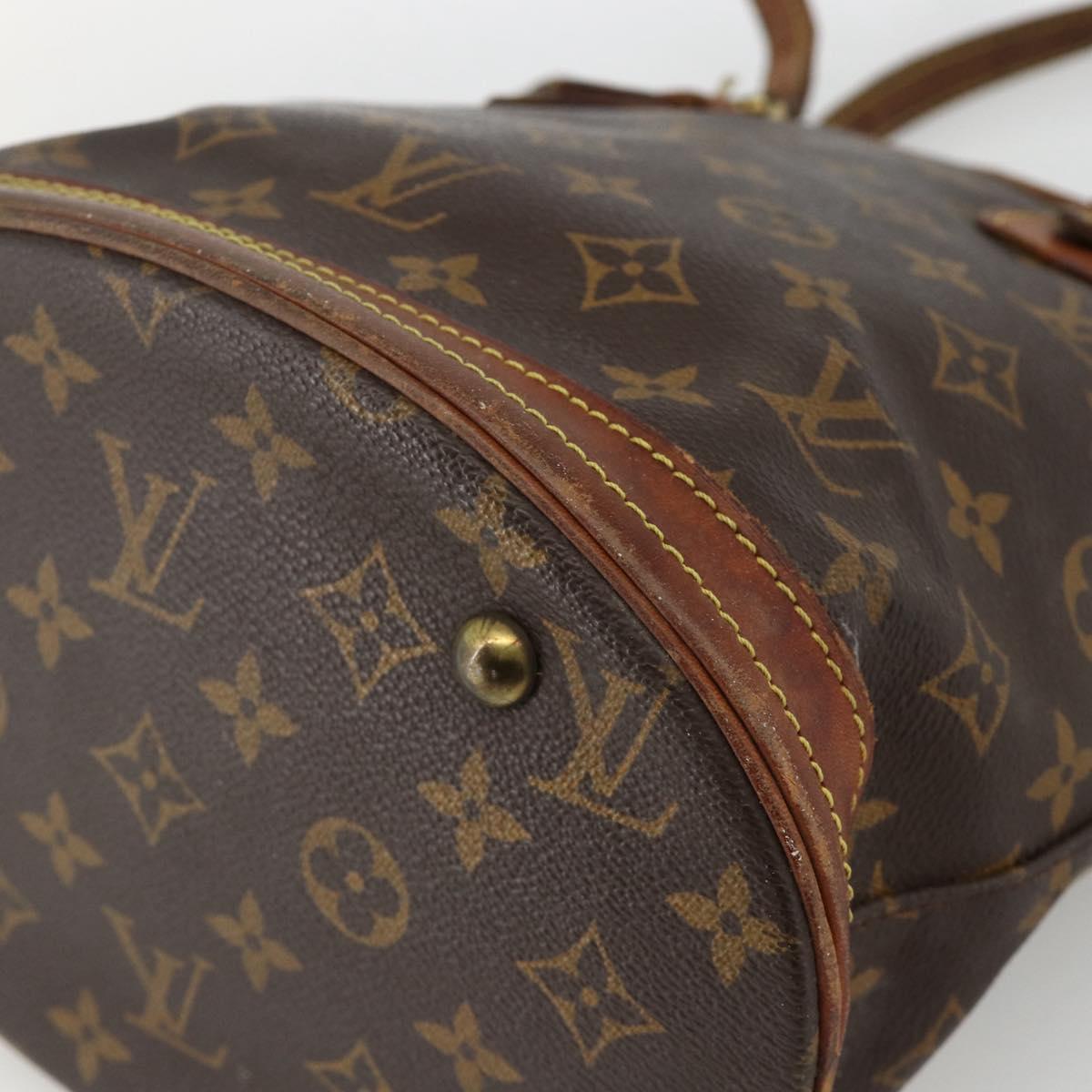 LOUIS VUITTON Monogram Bucket PM Shoulder Bag M42238 LV Auth bs34444