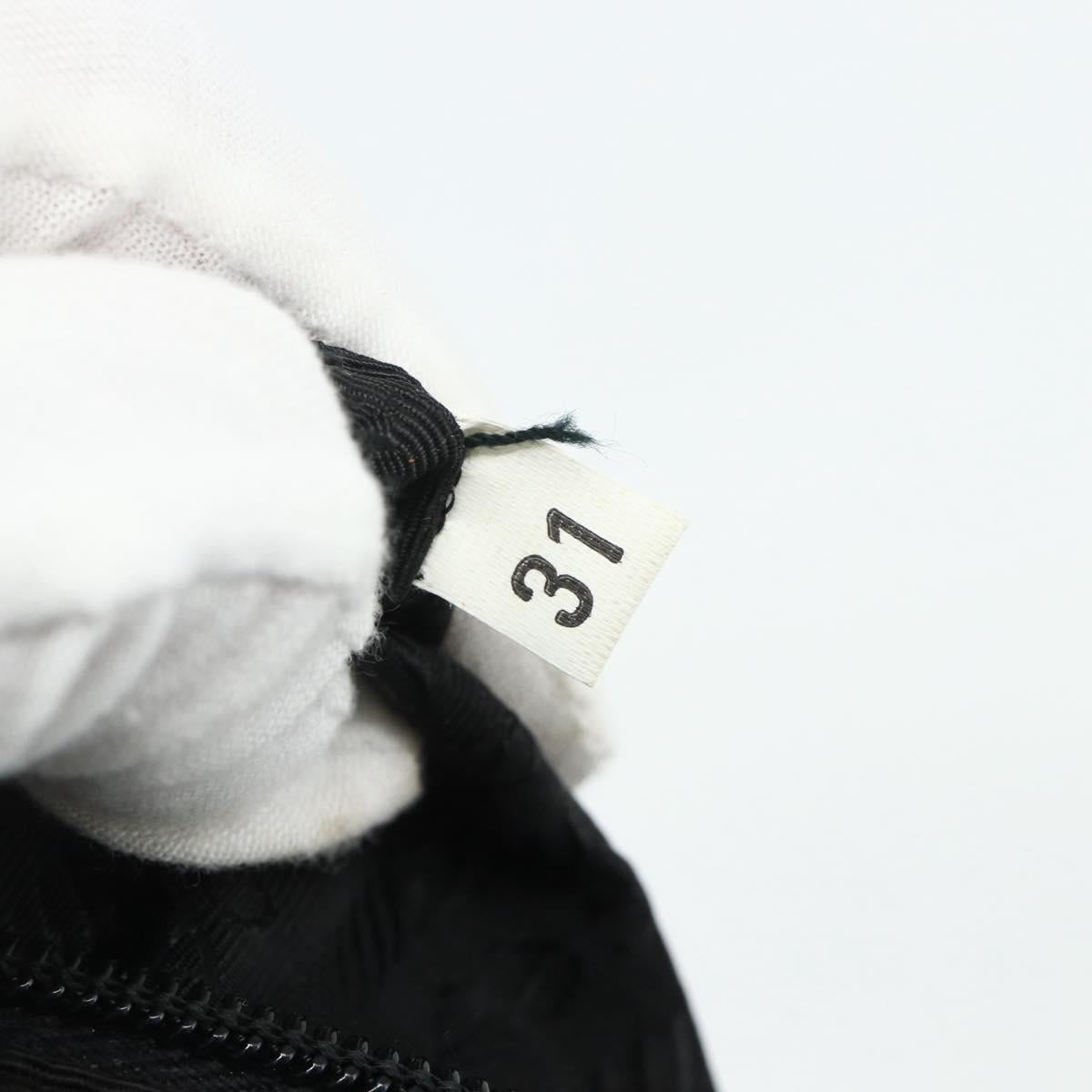 PRADA Backpack Nylon Black Silver Auth bs34471