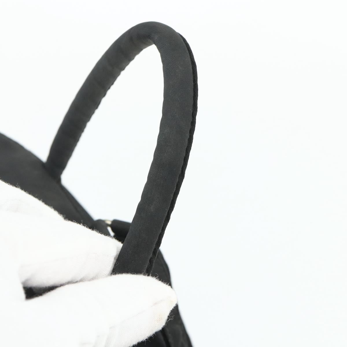 PRADA Backpack Nylon Black Silver Auth bs34471