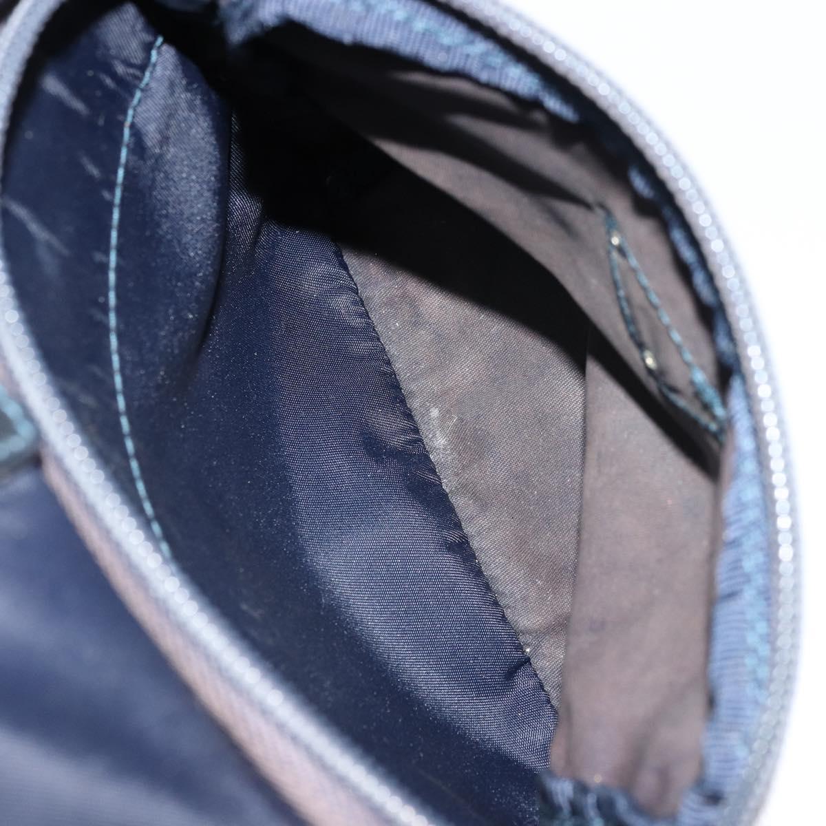 PRADA Backpack Nylon Navy Silver Auth bs34480