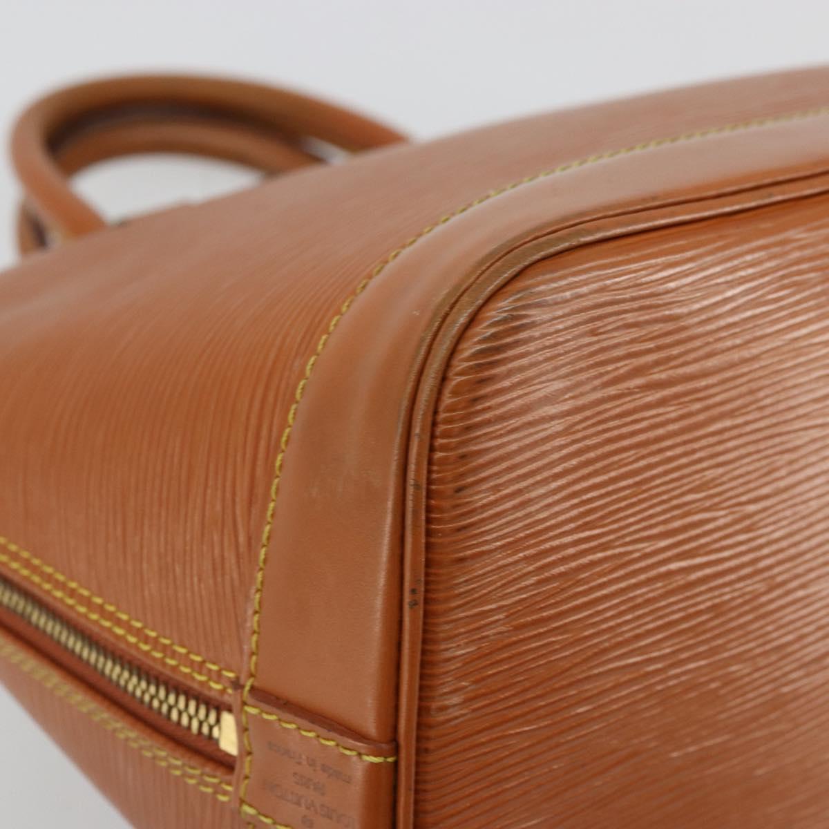 LOUIS VUITTON Epi Alma Hand Bag Brown M52143 LV Auth bs34490