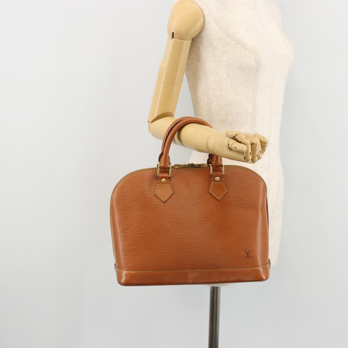LOUIS VUITTON Epi Alma Hand Bag Brown M52143 LV Auth bs34490