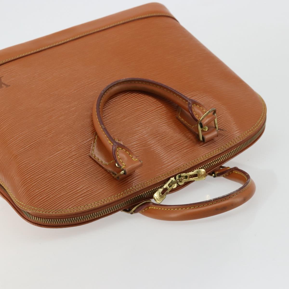 LOUIS VUITTON Epi Alma Hand Bag Brown M52143 LV Auth bs34490