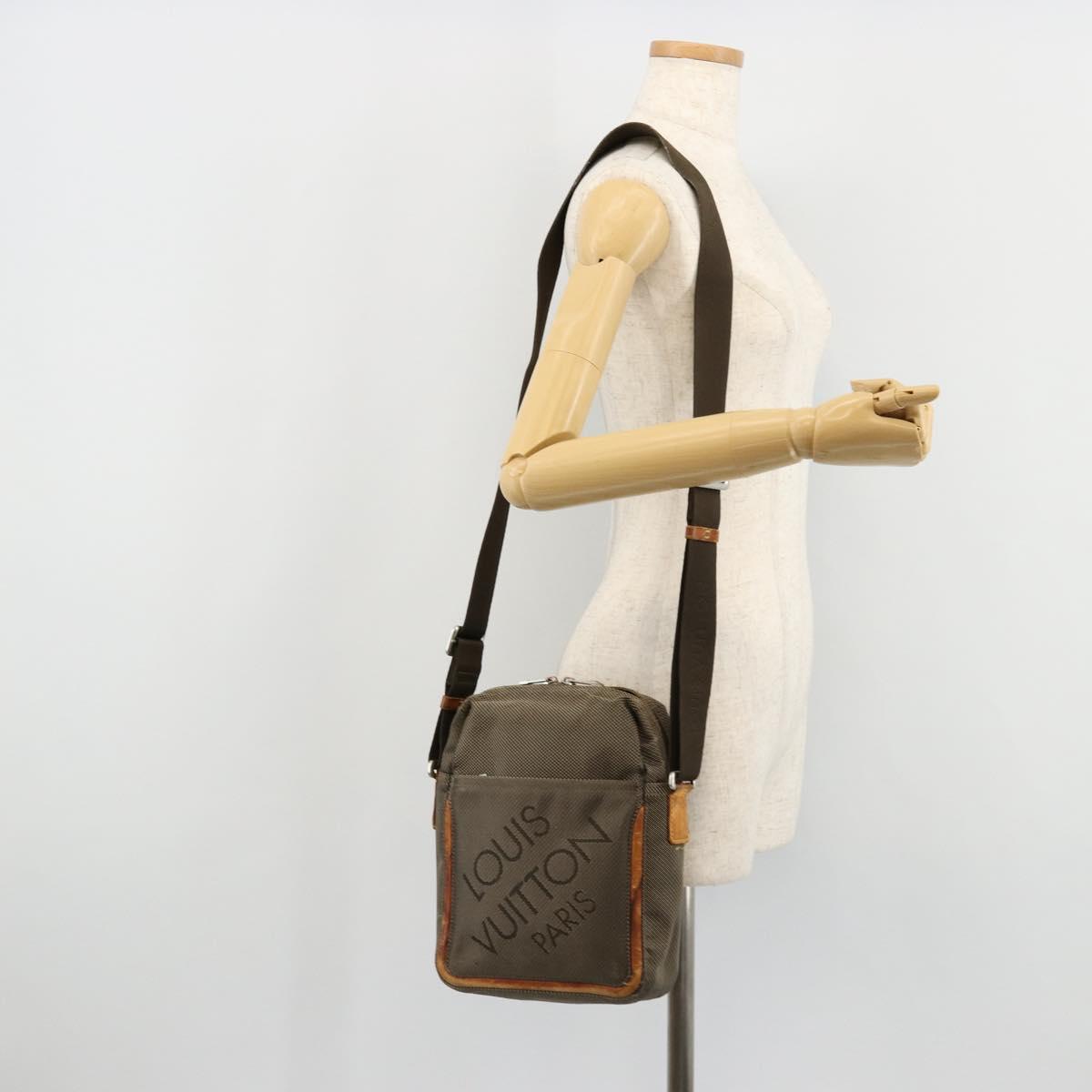 LOUIS VUITTON Damier Geant Sitadan Shoulder Bag Beige Sabre M93041 Auth bs34496