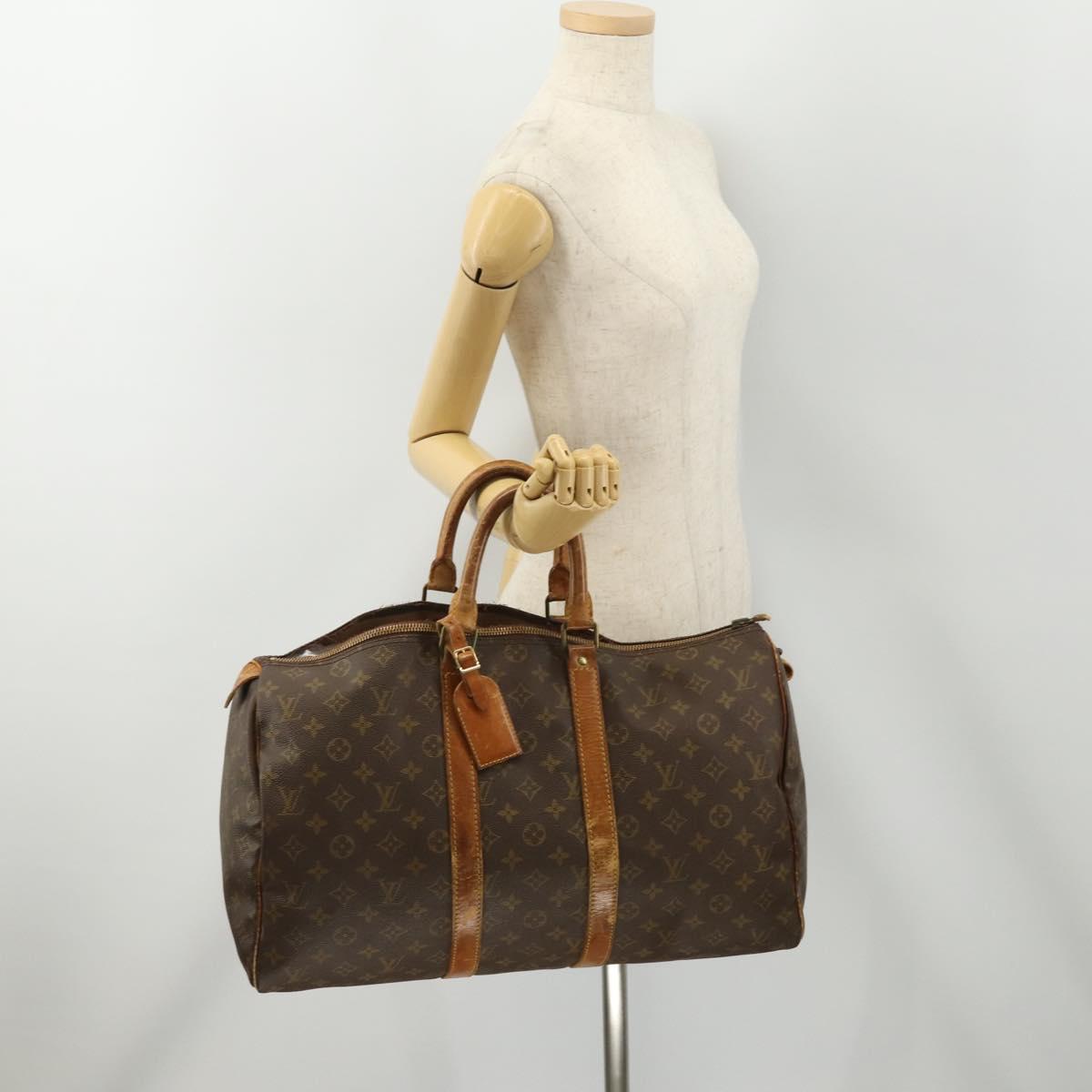 LOUIS VUITTON Monogram Keepall 45 Boston Bag M41428 LV Auth bs34497